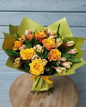 Букет цветов из:  Альстромерии и Розы в Балаклаве