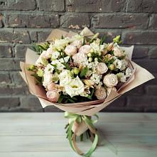 Букет цветов из:  Альстромерии, Розы и Хризантемы в Балаклаве