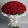 Букет 101 Красная роза Блэк Мэджик в Балаклаве