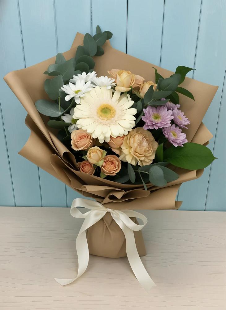 Букет цветов из: Герберы и Хризантемы в Балаклаве