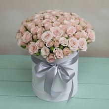 Цветочная композиция из Розы в шляпной коробке в Балаклаве