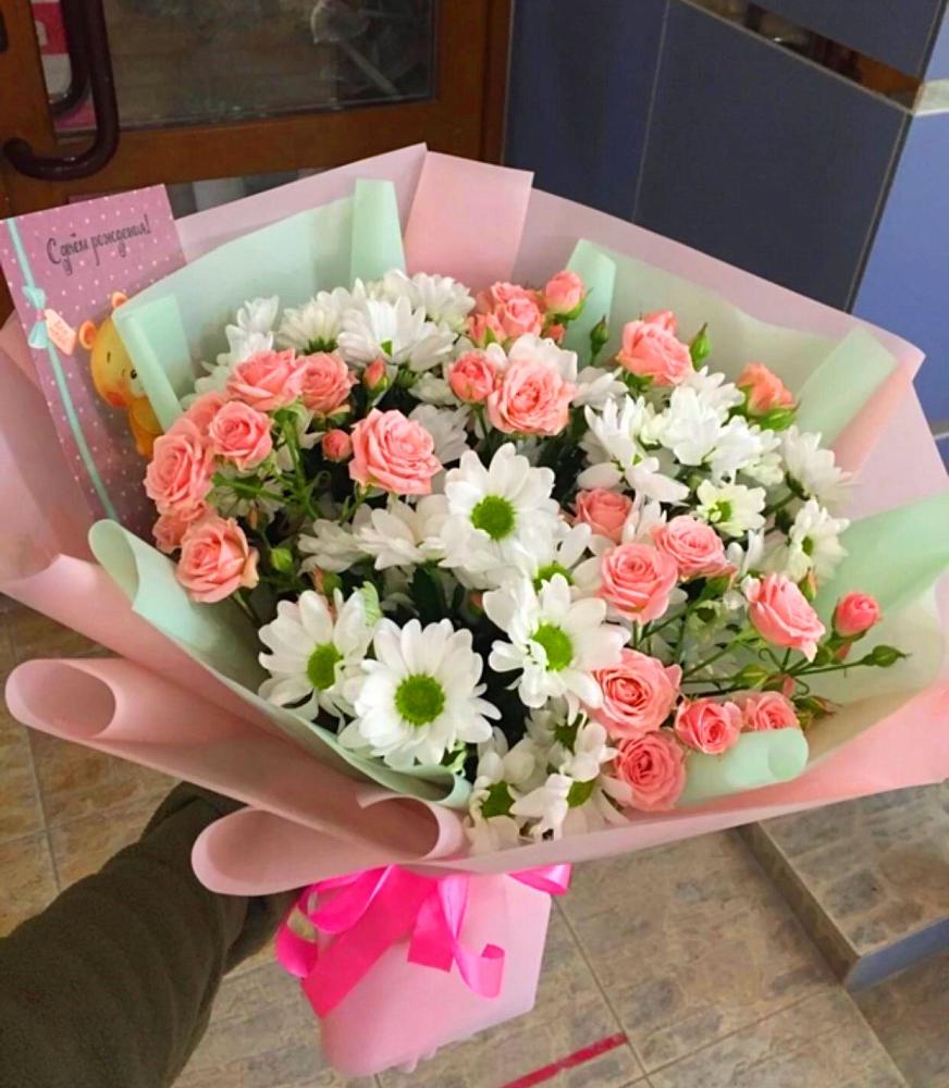 Букет цветов из: Розы и Хризантемы в Балаклаве