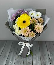 Букет цветов из:  Розы, Герберы и Хризантемы в Балаклаве