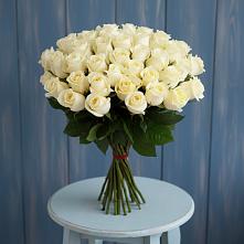 Букет 51 Белая роза Эдлесс Лав в Балаклаве