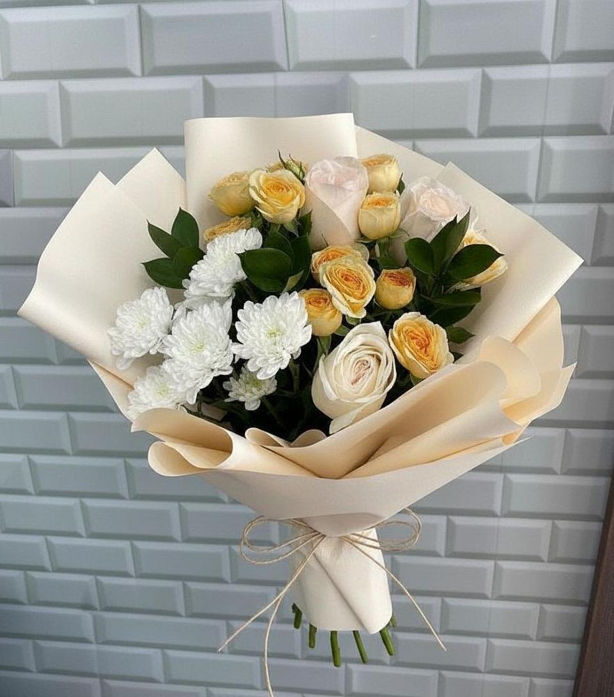 Букет цветов из: Розы и Хризантемы в Балаклаве