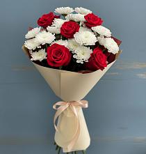 Букет цветов из:  Розы и Хризантемы в Балаклаве