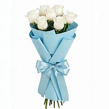 Букет 7 белых роз Проуд в Балаклаве