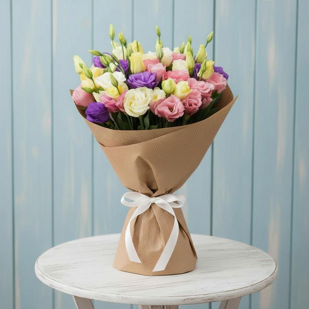 Букет цветов из: Лизиантусы в Балаклаве