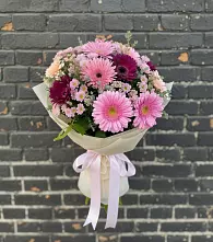 Букет цветов из:  Герберы и Хризантемы в Балаклаве