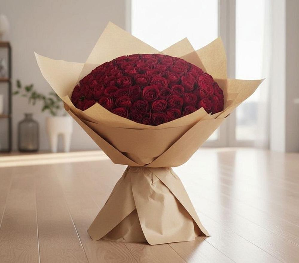 Букет 101 Красная роза в Балаклаве