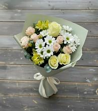 Букет цветов из:  Альстромерии, Розы и Хризантемы в Балаклаве
