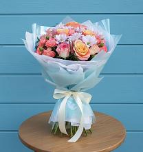 Букет цветов из:  Хризантемы и Розы в Балаклаве