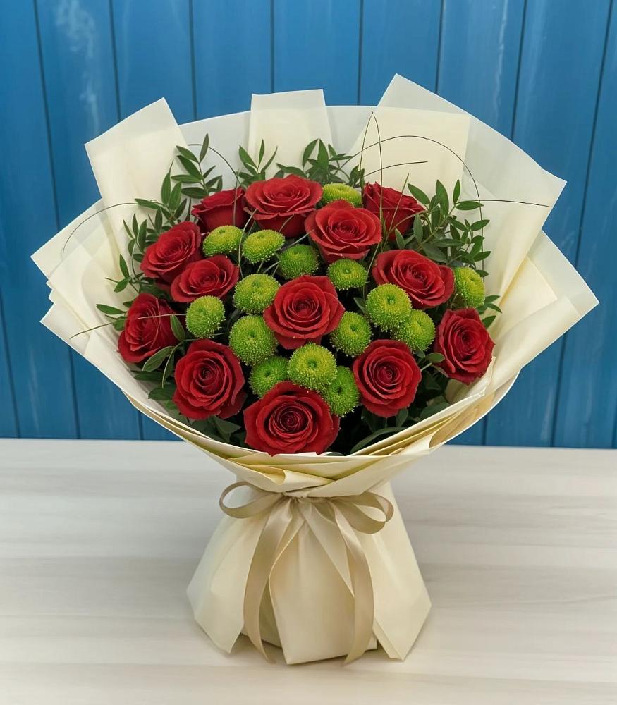 Букет цветов из: Розы и Хризантемы в Балаклаве