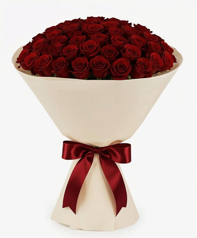 Букет 101 Бордовая роза Блэк Бакарра в Балаклаве