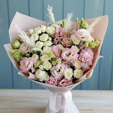 Букет цветов из:  Альстромерии и Розы в Балаклаве