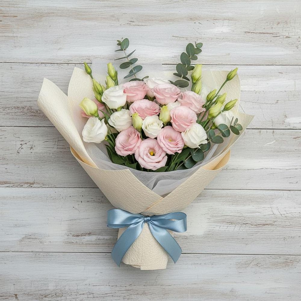 Букет цветов из: Лизиантусы в Балаклаве